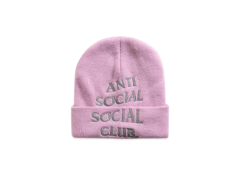 ANTI SOCIAL SOCIAL CLUB Embroidered Beanie "Pink"