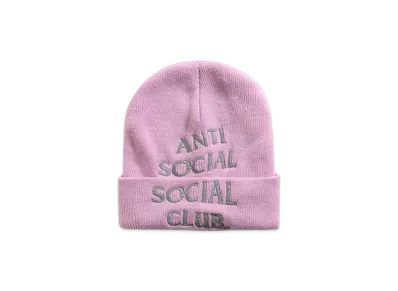 ANTI SOCIAL SOCIAL CLUB Embroidered Beanie "Pink"
