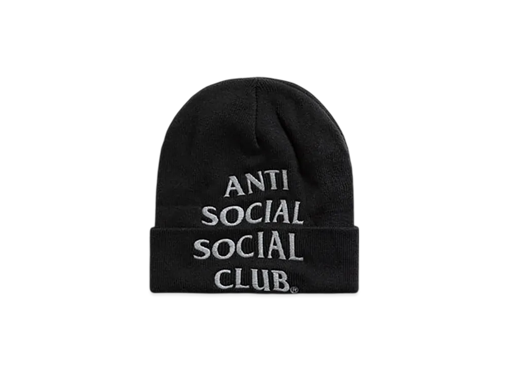 ANTI SOCIAL SOCIAL CLUB Embroidered Beanie "Black"