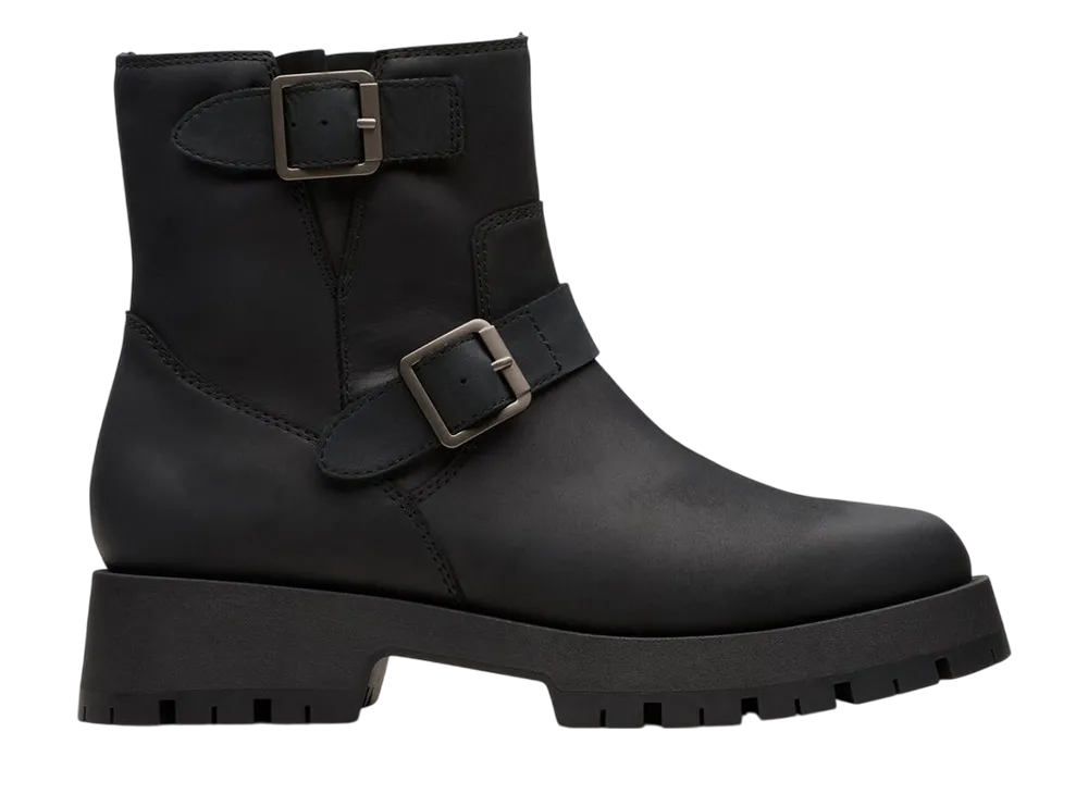 Clarks Women's Ledwick Haley "Black Oily Lea"