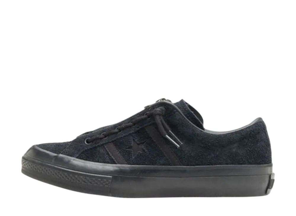 Converse Star&Bars Centerzip Suede OX "Blackmonochrome"
