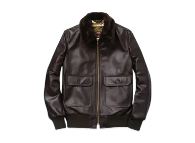Supreme x Schott TYPE A-2 Leather Flight Jacket "Brown"