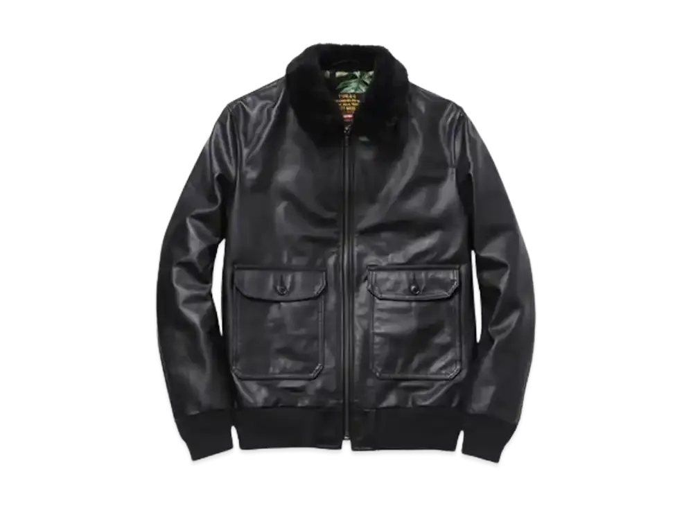 Supreme x Schott TYPE A-2 Leather Flight Jacket "Black"