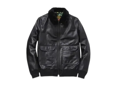 Supreme x Schott TYPE A-2 Leather Flight Jacket "Black"