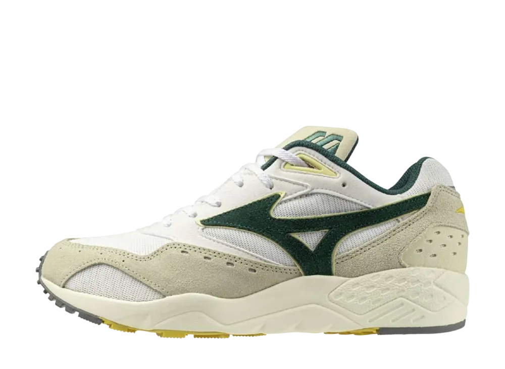ミズノ コンテンダー "オフホワイト/グリーン/ベージュ"