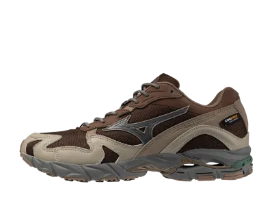 ミズノ ウエーブライダー10 コーデュラ "ブラウン/グレー/ベージュ"