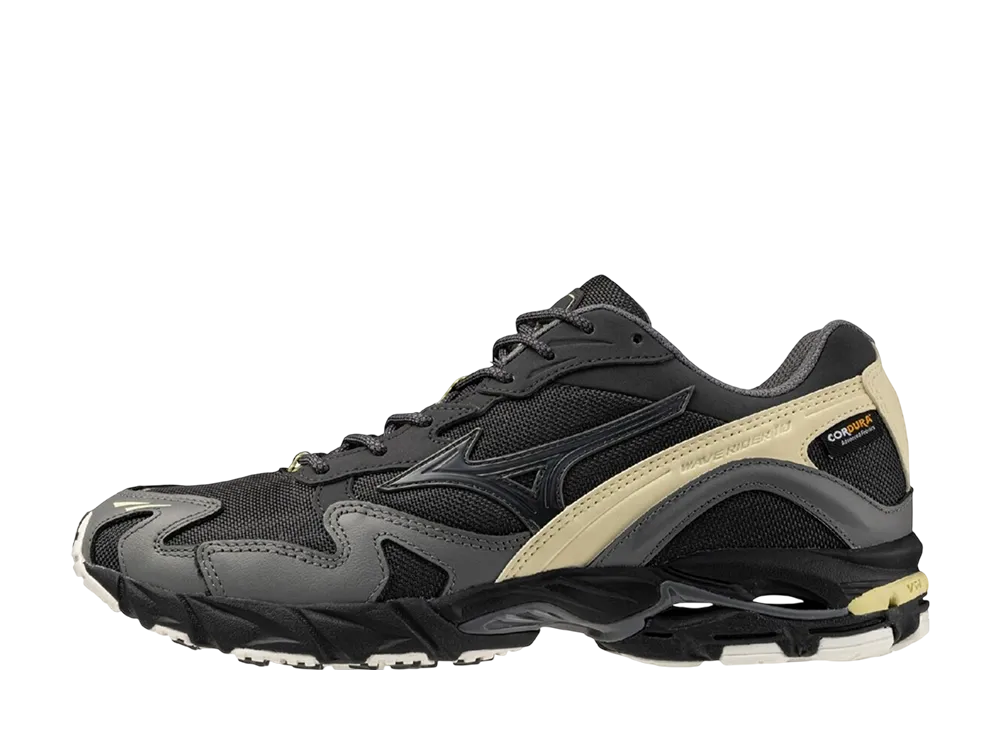 ミズノ ウエーブライダー10 コーデュラ "ブラック/ブラック/ベージュ"