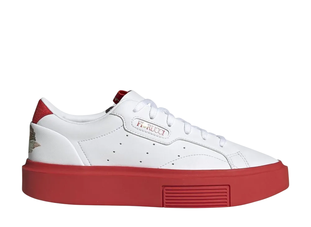 Fiorucci × adidas Women's Sleek Super "Footwear White/Red/Core Black"