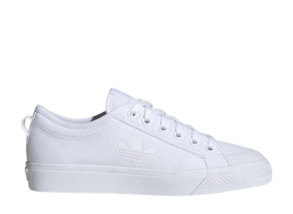 adidas Women's Nizza Trefoil "Triple White"