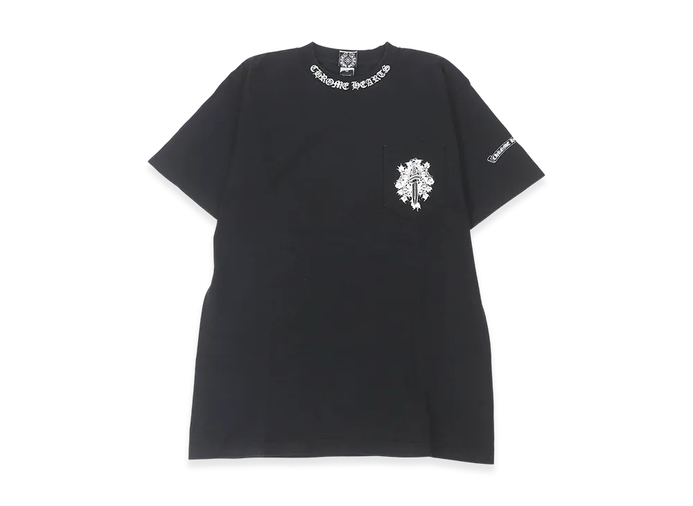 Chrome Hearts Dagger Scroll Label T-Shirt "Black"