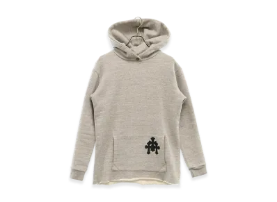 Chrome Hearts Leather Cemetery Crosspatch Y Not Sweat Hoodie "Grey"