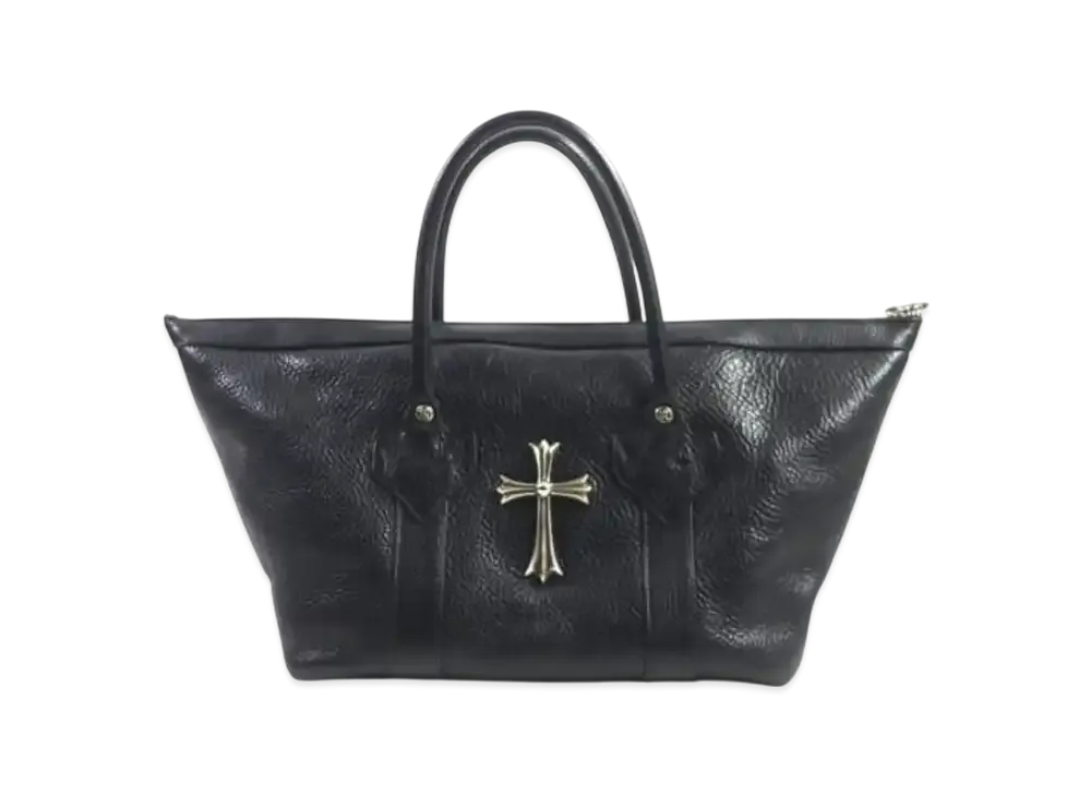 Chrome Hearts Large Cross Monica Leather Hand Bag "Black"