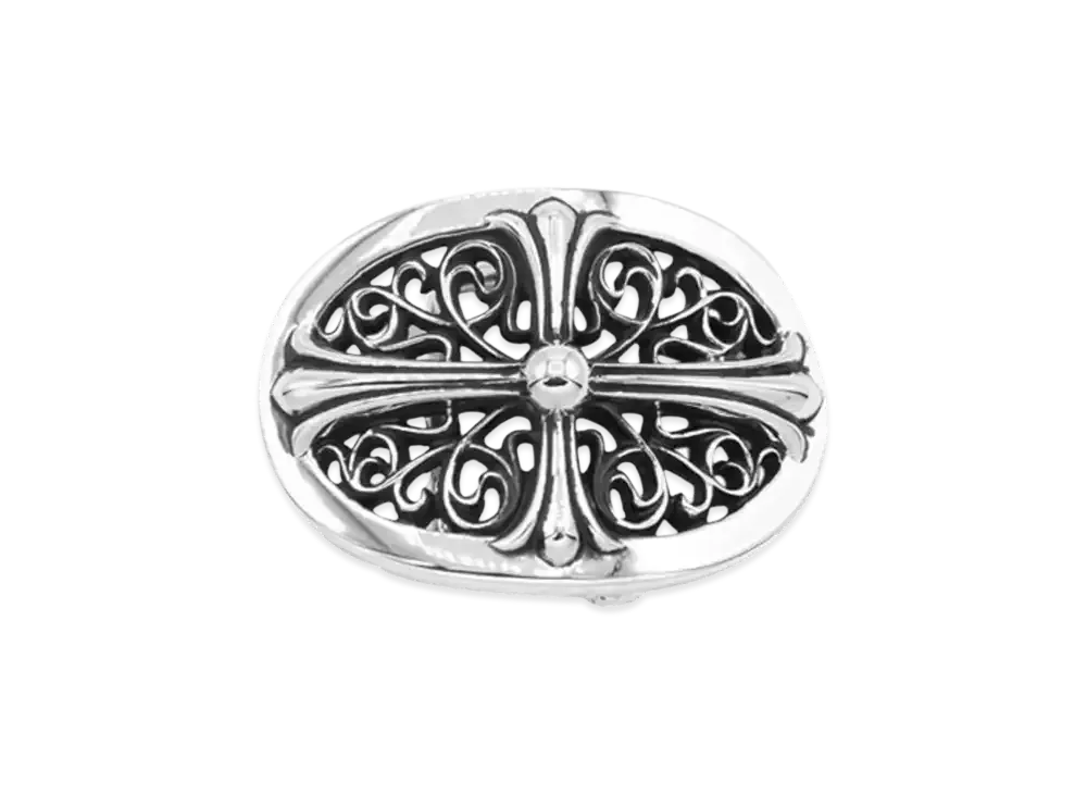 Chrome Hearts Classic Oval Cross Buckle "Silver"