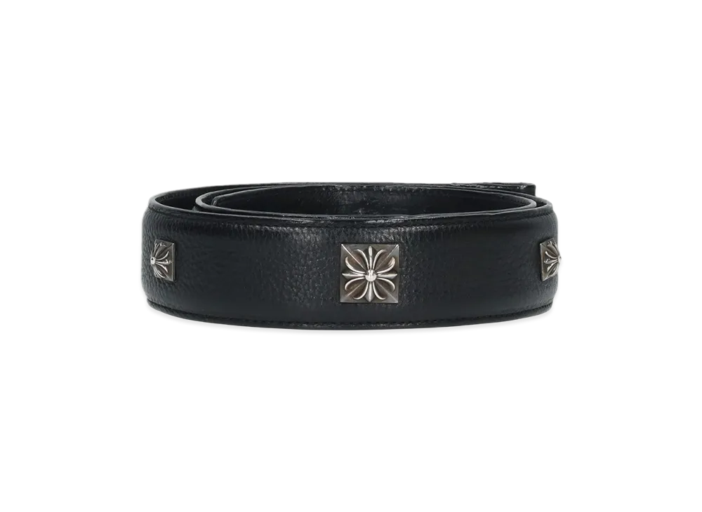 Chrome Hearts Zero Pyramid Studded Leather Belt "Black"