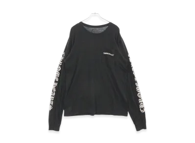 Chrome Hearts CH Scroll Label Fuck You L/S T-Shirt "Black"