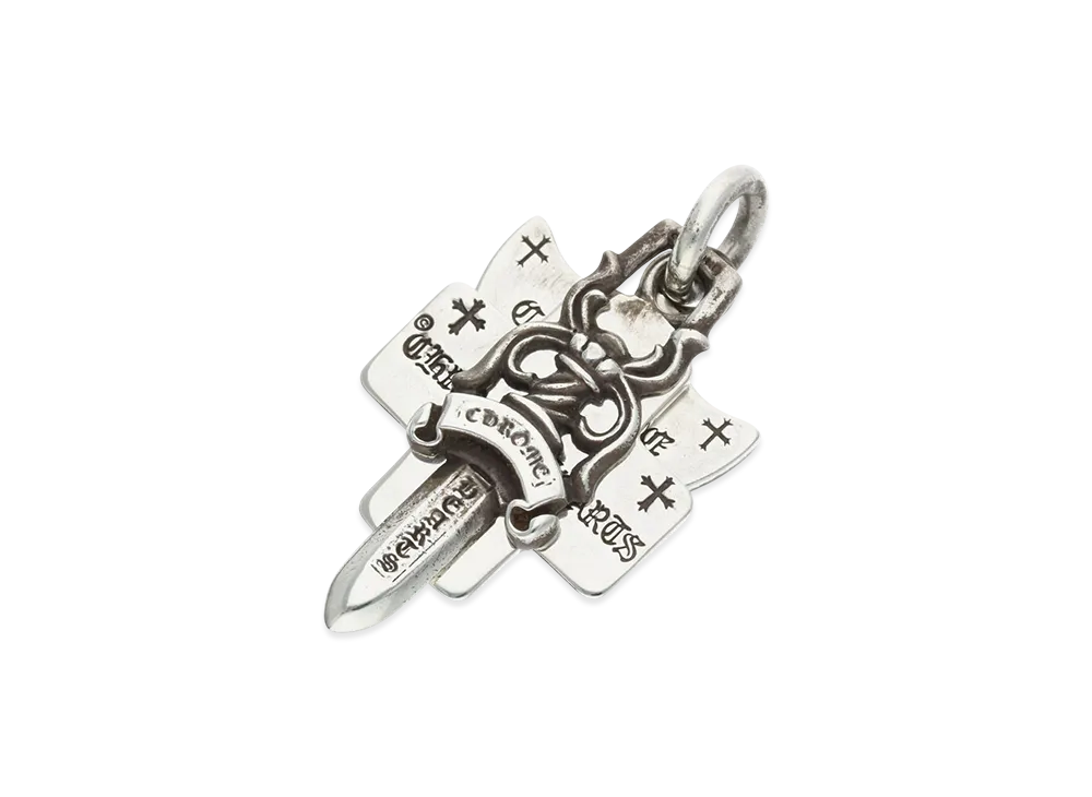 Chrome Hearts 3 Trinkets Pendant "Silver"