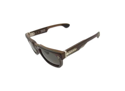 Chrome Hearts Lilith Stencil Wood Frame Sunglasses "Brown"