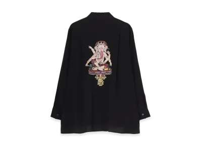 WILDSIDE YOHJI YAMAMOTO Ganesh Regular Collar Shirt "Black"