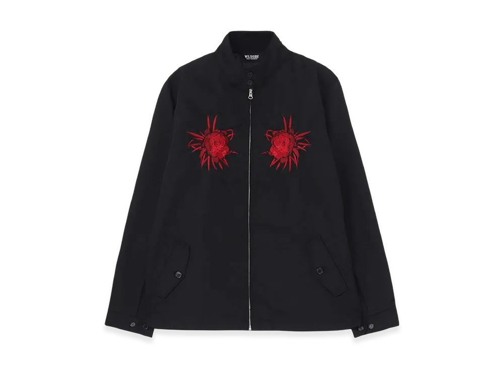 WILDSIDE YOHJI YAMAMOTO T/C Flower Embroidery Swingtop "Red"