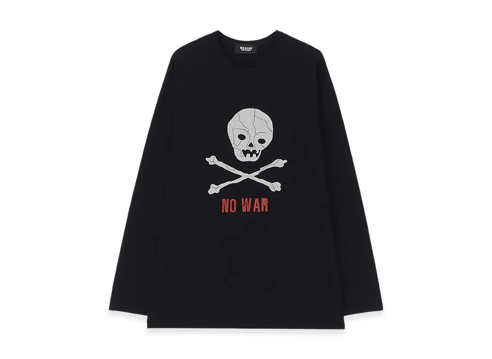 WILDSIDE YOHJI YAMAMOTO Skull Long Sleeve T-Shirt "Black"
