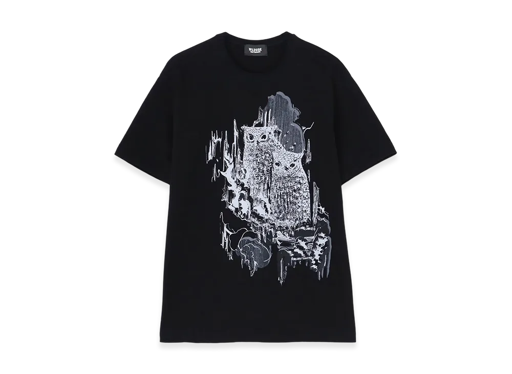 WILDSIDE YOHJI YAMAMOTO Owl T-Shirt "Black"