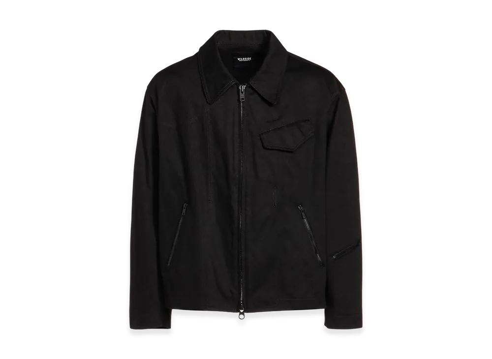 WILDSIDE YOHJI YAMAMOTO Cotton Chino Bijinga Blouson "Black"
