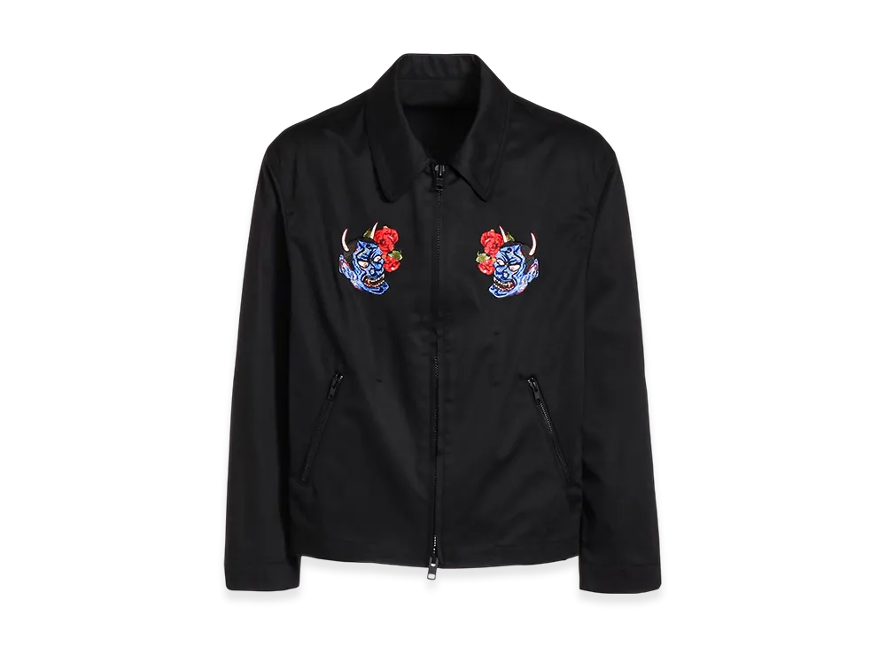 WILDSIDE YOHJI YAMAMOTO T/C Twill Hannya Blouson "Black"