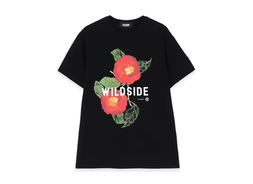WILDSIDE YOHJI YAMAMOTO Camellia T-Shirt "Black"