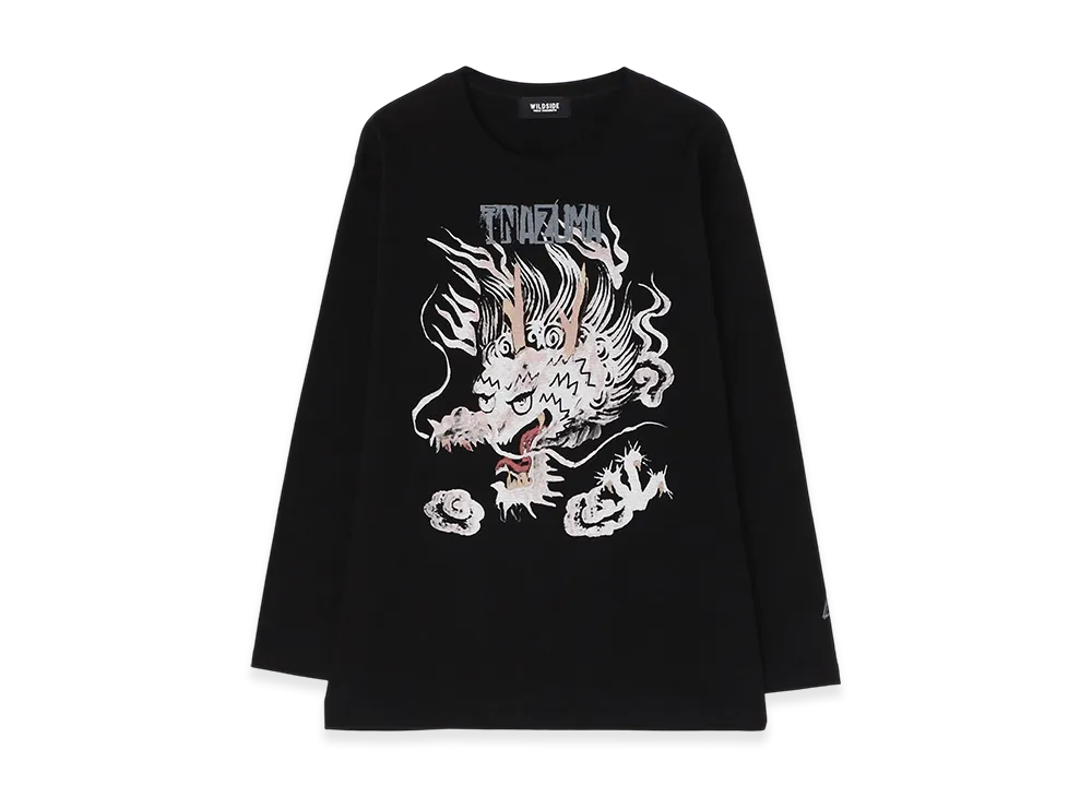 WILDSIDE YOHJI YAMAMOTO Dragon Long Sleeve T-Shirt "Black"
