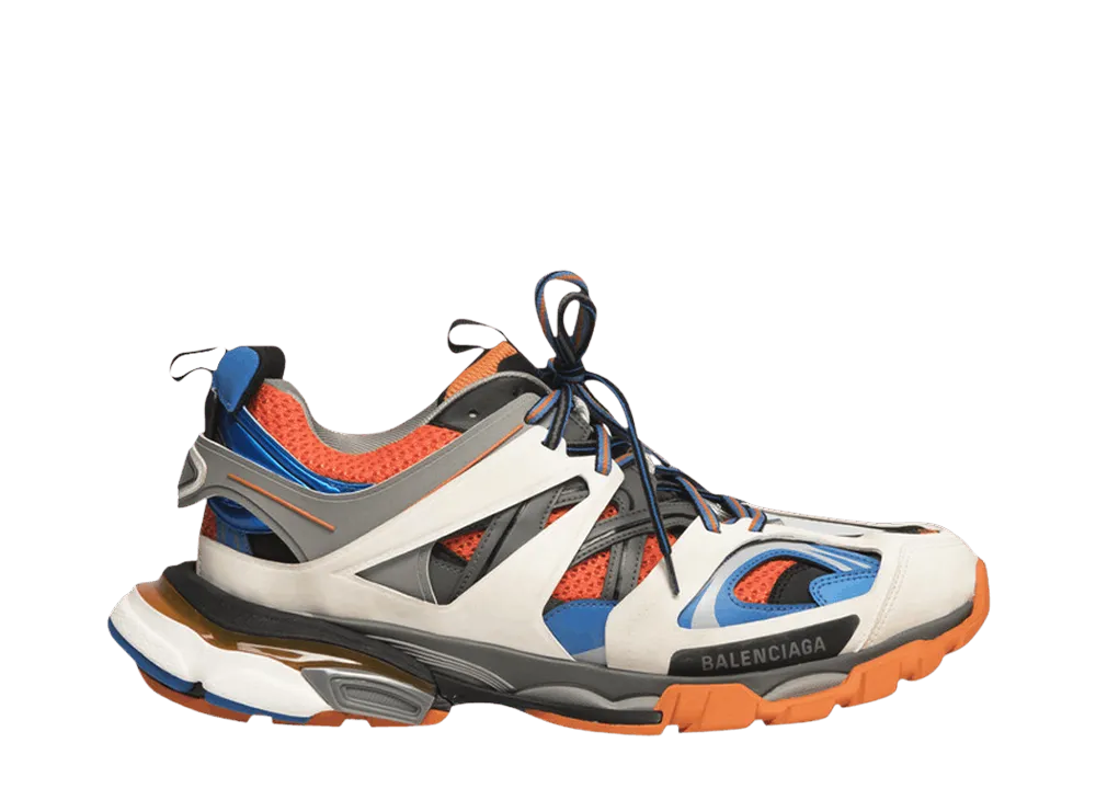 バレンシアガ ウィメンズ トラック スニーカー "オレンジ/ブルー"