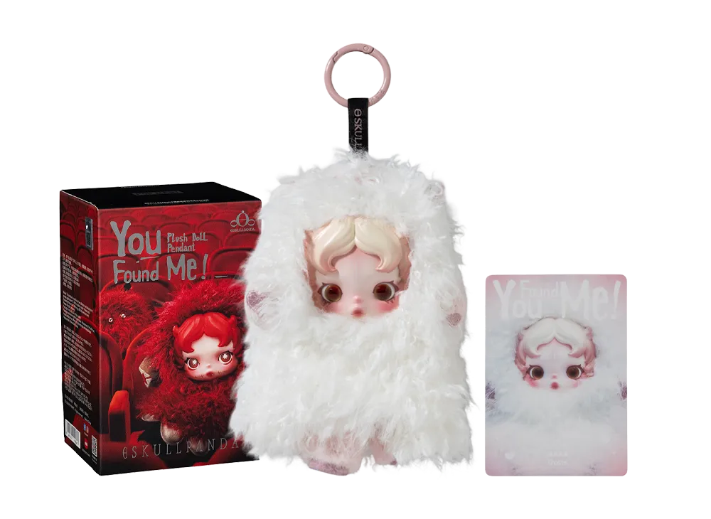 POP MART SKULLPANDA You Found Me! Series Plush Doll Pendant Ghostie