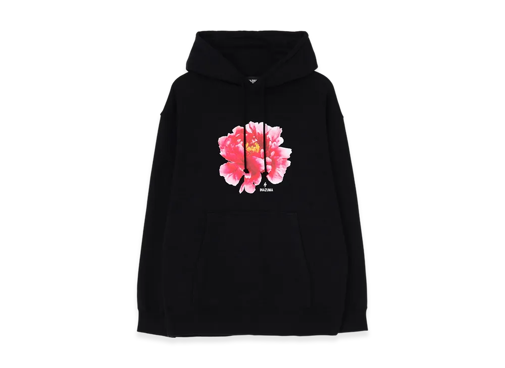 WILDSIDE YOHJI YAMAMOTO Inazuma Flower Pullover Hoodie "Black"
