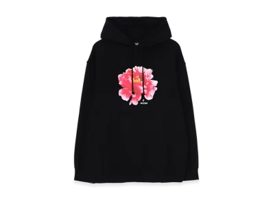 WILDSIDE YOHJI YAMAMOTO Inazuma Flower Pullover Hoodie "Black"