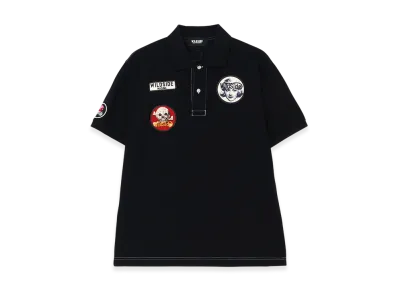 WILDSIDE YOHJI YAMAMOTO Patch Polo Shirt "Black"