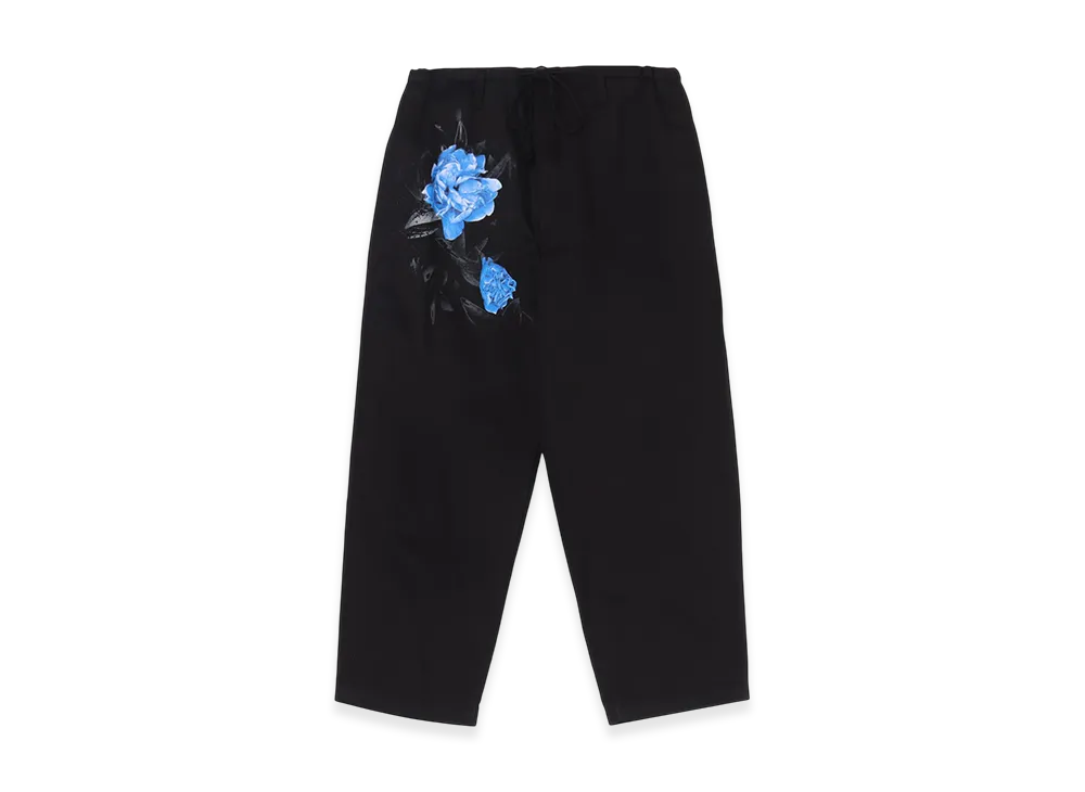 WILDSIDE YOHJI YAMAMOTO Cotton Chino Blue Rose Pants "Black"