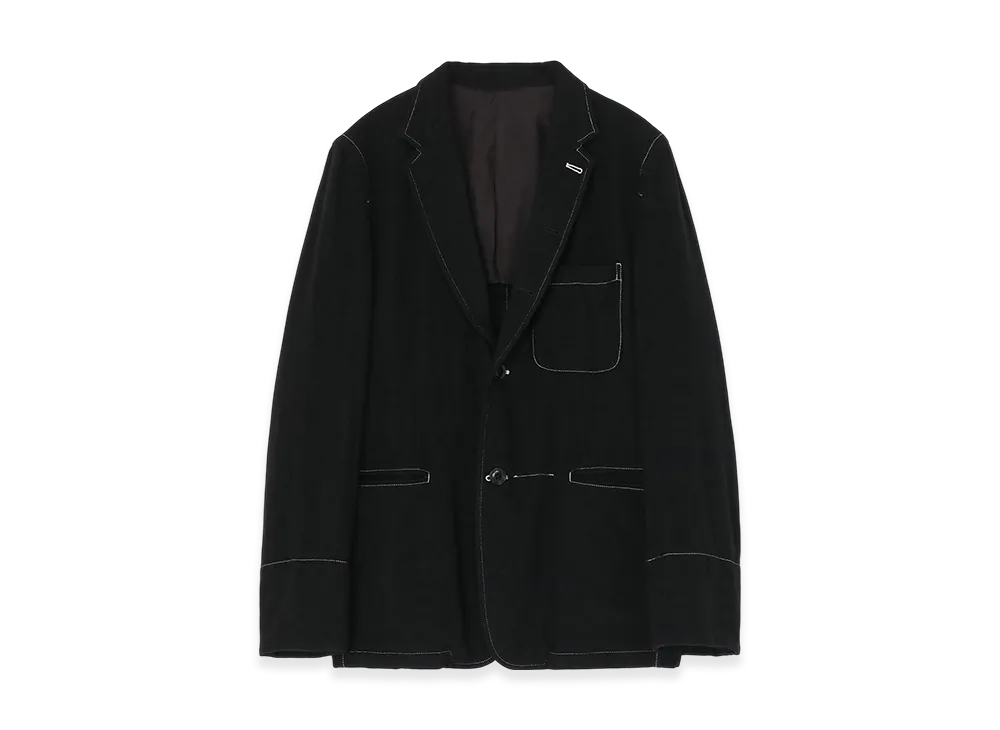 WILDSIDE YOHJI YAMAMOTO Fulling Wool Tailored Jacket "Black"