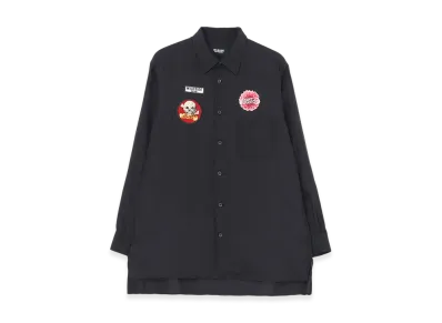 WILDSIDE YOHJI YAMAMOTO Patch Cupro Shirt C "Black"