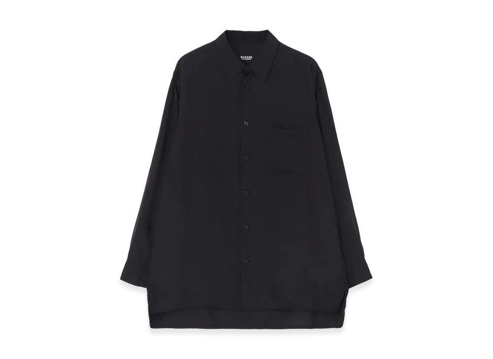 WILDSIDE YOHJI YAMAMOTO Cupro Shirt "Black"