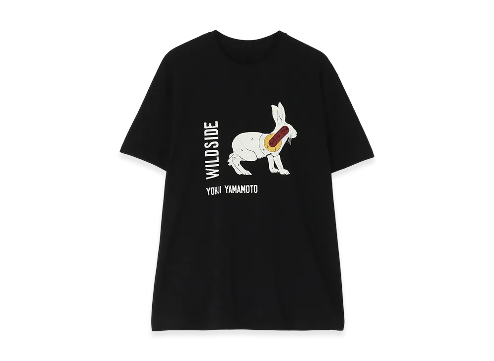 WILDSIDE YOHJI YAMAMOTO Wildside Rabbit Hunting T-Shirt "Black"
