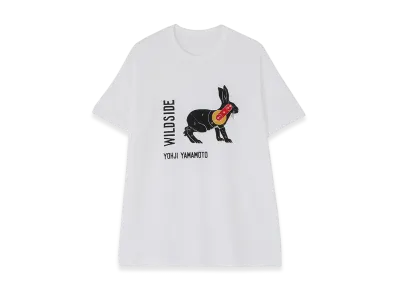 WILDSIDE YOHJI YAMAMOTO Wildside Rabbit Hunting T-Shirt "White"