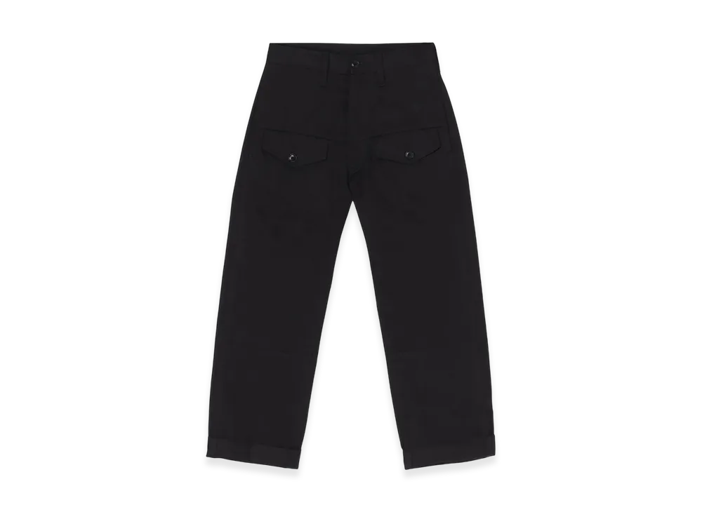 WILDSIDE YOHJI YAMAMOTO Cotton Chino Jeans Silhouette 3Rd Pants "Black"