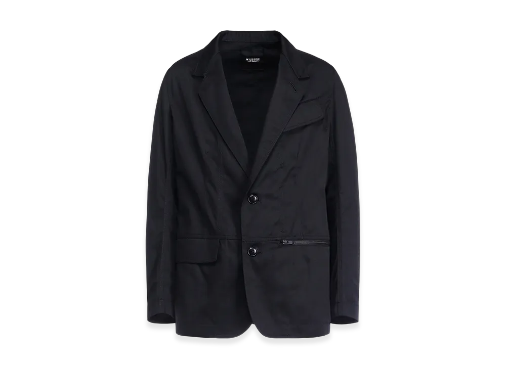 WILDSIDE YOHJI YAMAMOTO T/C Twill 2B Tailored Collar Jacket "Black"