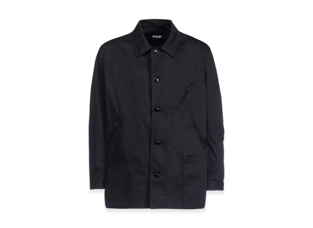 WILDSIDE YOHJI YAMAMOTO T/C Twill 5B Shirt Jacket "Black"