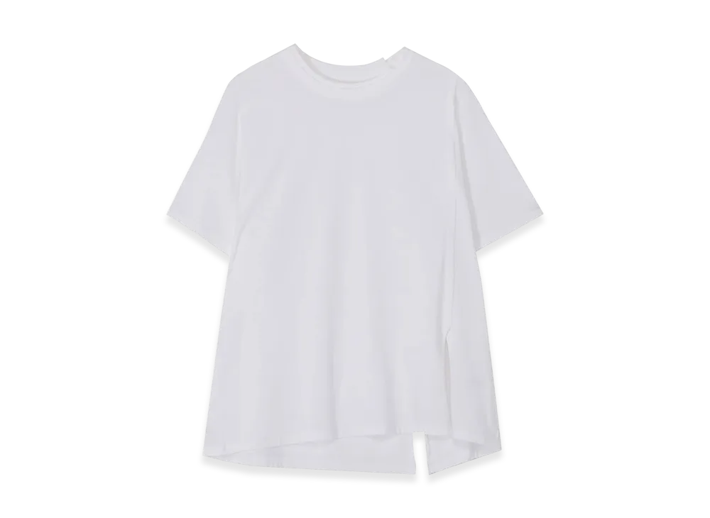 Ground Y Cotton Jersey T-Shirt Mix Tiered T-Shirt "White"