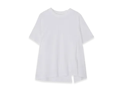 Ground Y Cotton Jersey T-Shirt Mix Tiered T-Shirt "White"