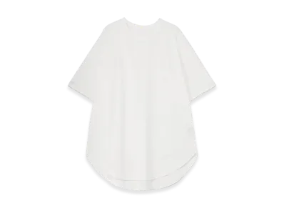 Ground Y Cotton Jersey Hem Round Jumbo T-Shirt Short Sleeves "White"