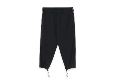 Ground Y Polyester Smooth Piping Wide Pants "Black"