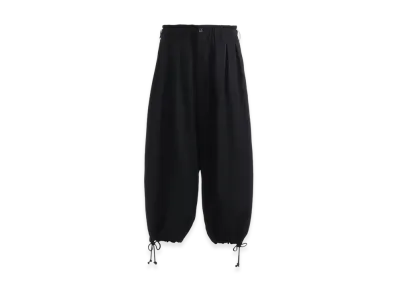 Ground Y Wool Gabardine Balloon Pants "Black"
