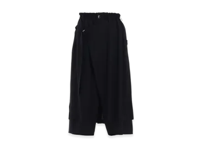 Ground Y Rayon Twill Wrap Pants "Black"