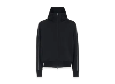 Ground Y Polyester Smooth Hooded Track Jacket "Black"